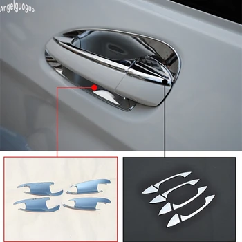 ABS Chrome Bilens dørhåndtag Skål Trim Dække Paillet Til Mercedes Benz ML GL GLE GLK GLS klasse C-klasse W204 X204 Tilbehør GLK300