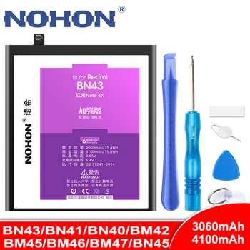 NOHON BN43 BN41 BN40 BM42 BM45 BM46 BM47 BN45 Li-ion Batteri Til Xiaomi Redmi 4 Pro 3 3S 3X 4X Bemærk 2 3 4 4X 5 Telefon Batterier