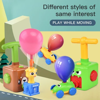 Toy Pædagogisk Videnskab Magt Ballon Bil Montessori Legetøj Eksperiment Toy Inerti Lanceringen Tårnet Biler Legetøj Til Børn Gave