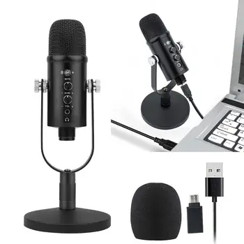 Erhverv studio USB-Mikrofon til Optagelse Karaoke Gaming Kondensator Mikrofon til Computeren, PC-mic Stå Pop-Filter