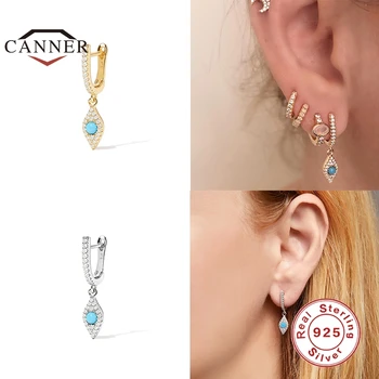 CANNER Europæiske og Amerikanske 925 Sterling Sølv Stud Øreringe til Kvinder INS Stil Stjernede Diamond Øreringe Piercing Smykker Earings