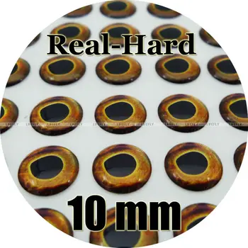 10mm 3D Real Hard / Engros 280 Bløde Støbt 3D Holografiske Fisk Øjne, fluebinding, Jig, Lokke Gøre