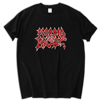 Mandlige sjove præsentere Nye MORBID ANGEL Metal, Gothic Rock Band Mænds Sort T-Shirt Størrelse Custom Print Afslappet O-Hals Top Tee