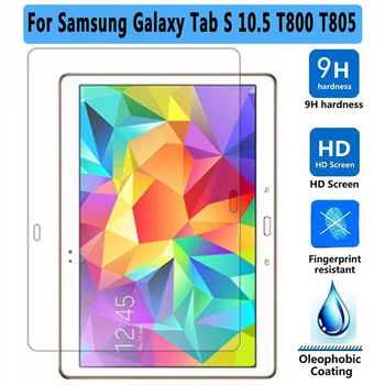 Hærdet Glas til Samsung Galaxy Tab S 10.5 SM-T800 SM-T805 Screen Protector Film til Samsung T800 T805 Tablet Protector Film