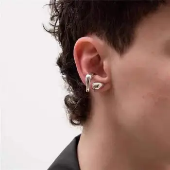 Minimalistisk Unisex Geometriske Falske Ear Cuff Øreringe til Kvinder 2020 Ingen Brusk Piercing Mænd Øreringe Solid Klip På Øreringe