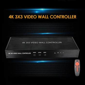 4K-Video Wall Controller 1-Indgang 9 Output 3x3 HDMI TV Billeder Splicer Processor Væggen Controller-Afspiller, Video Processor Splicer