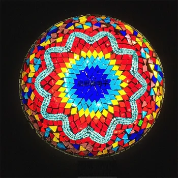 Nyeste tyrkisk mosaik loft Lampe vintage art deco-Håndlavede lamparas de mesa Glas romantiske lys, lamparas con mosaik