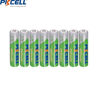 12PCS PKCELL 850mAh AAA-Batterier 1,2 V NIMH AAA Genopladelige Batteri 3A Ni-MH Lav Self Decharge batteria og 3PC Batteri sag