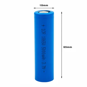 4/6/10stk 3,7 v 18650 batteri 5000mah Genopladeligt Høj kapacitets batterier Til Mini Fan-Toy Fakkel e-cigaret