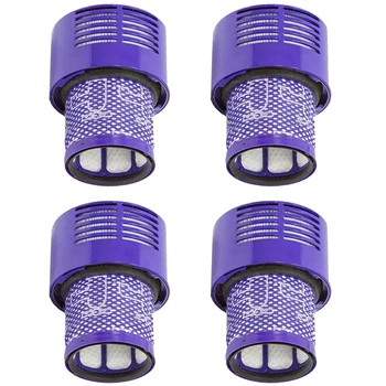 4 Pack Vaskbart Filter Enhed For Dyson V10 Sv12 Cyklon Dyr Absolut Total Clean Støvsuger
