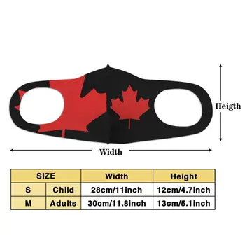 Canada Maple Leaf sport mondmasker Mondkapjes beskyttende maske for ansigtet Støvtæt Munden Maske ansigtsmasker luksus designer