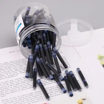 100pcs Jinhao Universal Sletbare Blue Fountain Pen Blæk Sac Patroner 3.4 mm Patroner Skole Kontorartikler
