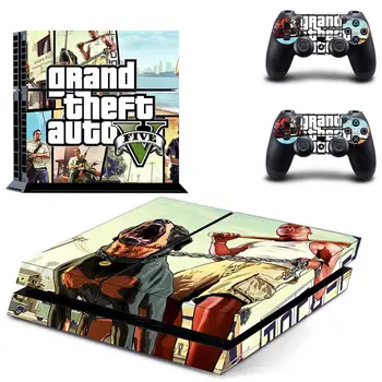 Grand Theft Auto GTA 5 PS4 Mærkat Play station 4 Huden PS 4 Decal Sticker Cover Til PlayStation 4 PS4-Konsol & Controller Skind
