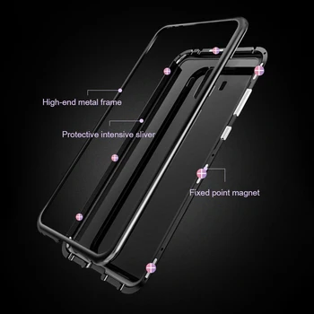 Redmi Bemærk 9S 9 Pro Max antal Sager Metal Dobbelt Glas Tilfældet For Xiaomi Redmi Bemærk, 8T 8 7 8A Mi 10 9T SE A3-Lite Poco F2 Pro X2 Kofanger