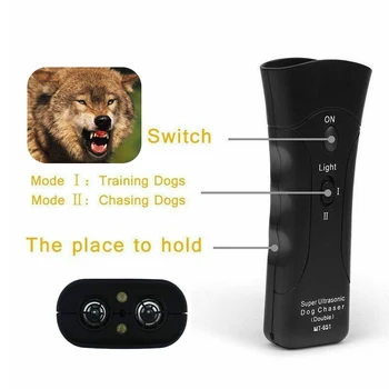 Nye Ultralyd Dog Chaser Aggressive Angreb Hunde Repeller Kæledyr Undervisere LED Lommelygte Nyttige Pet Supplies hundetræning Værktøjer