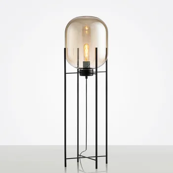 Nordisk soveværelse gulv lampe hjem deco-inventar Nyhed Glas gulv lys Postmoderne stue stående belysning