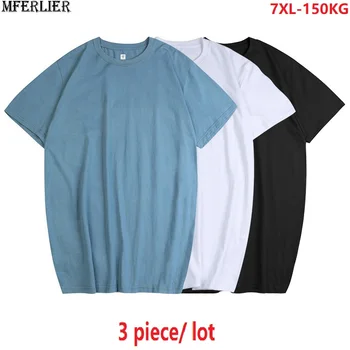 Nye sommer mænd, Par, t-shirt kort ærme t-shirts bf plus size stor 5XL 6XL 7XL high street korea stil oversize toppe 60 62 64 66