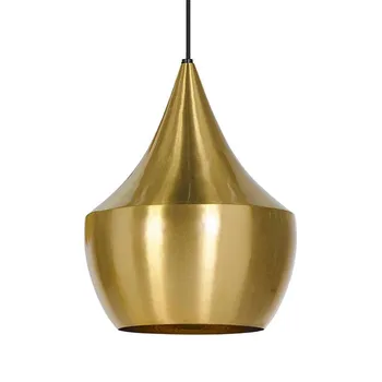 Golden Aluminium Vedhæng Lys Indendørs Belysning Skygge Armatur suspendu Restaurant, tv-Stue Og Bar Hængende Lampe med E27
