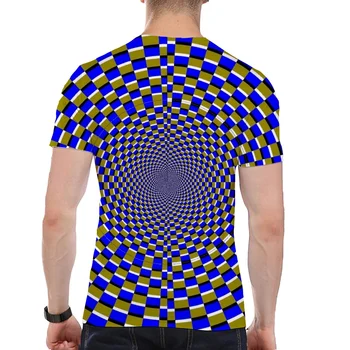 Optisk Illusion T-Shirt ! Seneste Stilarter 3d Printet Graphic Tee Mode Sommer Kort Ærme Hip Hop T-Shirt Unisex Harajuku Toppe