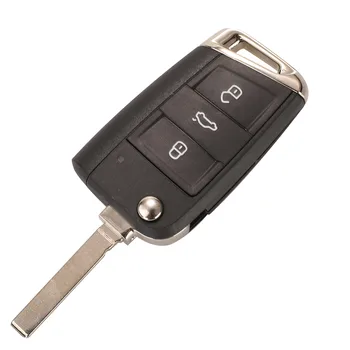 Kutery 3-Knappen Fjernbetjening Nøgle Til VW Seat Golf 7 MK7 Polo Touran Tiguan Keyless Go/ Ikke Smart Key Hu126t 434Mhz ID48 Chip