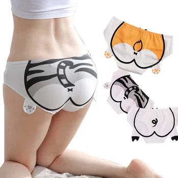 Neko Atsume Cosplay Trusser Søde Piger Shiba Inu Doge Dejlig Bomulds Trusser Kvinde Undertøj Undertøj Underwears Engros
