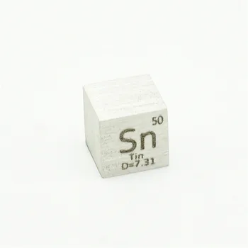 Tin Sn Element 10mm Tæthed Cube Pure for Metal Samling håndlavede DIY Hobby Håndværk Vise 10x10x10 mm
