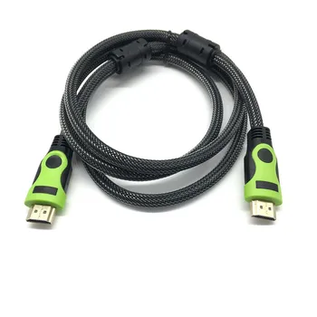 HDMI-til-HDMI-Kabel 3D 2.0 K han-han Høj Premium Gold-plated HDMI-Adapter til Tablet HDTV Kamera, PC-farve grøn