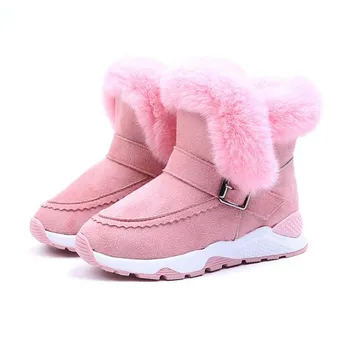 Non-slip børns vinter sne støvler piger prinsesse støvler børnetøj blød varm sne støvler drenge casual støvler sko
