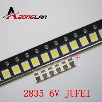 200PCS JUFEI LED-Baggrundslys Lys Perler 1210 3528 2835 1W 6V 96LM kold hvid LCD-Baggrundslys-TV Lys Perler 01.JT.2835BPWS2-C
