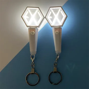 Kpop EXO-Light Holde Tasten Ring Mimi Koncert Glød Lampe Lys stick-Tasten Ring Koncert Lampe nøglering
