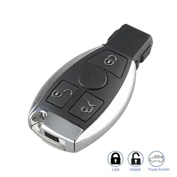 Bil-tasten 3 Knapper Smart Fjernbetjening Nøgle med Keyless Fob til Mercedes Benz 315Mhz 433.92 Mhz Til Mercedes Benz NEC BGA Kontrol