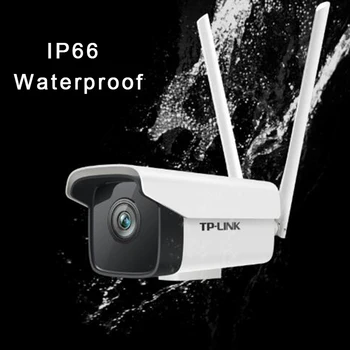 TP-Link Wireless Wifi Network IP-Kamera Vandtæt 2MP H. 265 Dual Band 300Mbps Sikkerhed Overvågning CCTV Kamera WiFi