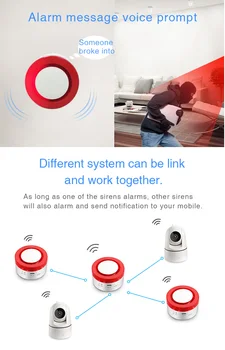 Tuya Smart WiFi Hjem Sikkerhed Alarm System Gateway Trådløse tyverialarm System arbejde med Alexa, Google Startside IFTTT Voice Control