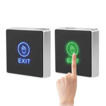 Touch Sensor, Dør låse Exit Slip Knappen med LED Lys NO NC COM Afslutte Access Control Switch Knap