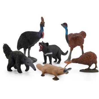 Simulering Wild Animal Model Anteater Ømu ' En Platypus Stor Kiwi Fugle, Dyr Figur Tidlige Barndom Uddannelse Kognitive Toy