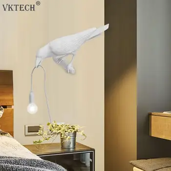 Dyr, Fugl, LED Lys Stue, Soveværelse sengelampe ED vægmonteret Lys Restaurant Midtergangen Belysning Dekorativ Kunst bordlampe
