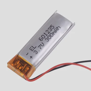 Genopladeligt Batteri 601235 Lithium Polymer Li-Po-ion-batterier Til DIY Mp3-GPS PSP bluetooth Hovedtelefoner Headset 300mAh