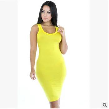 Tøj OWLPRINCESS 2020 Nye Mode Stramme Vest Kjole Solid farve Sexet kjole med fast farve seler