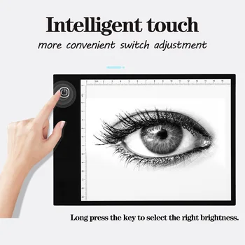 A5 LED Digital Tablet lyskasse Opsporing Kunst Bord Håndværk Tegning Kopi Pad Tabel Stencil Display Elektronik skriveplade