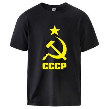Cccp russiske Ussr SovietMan Sommer Bomuld Sportstøj Hip Hop Kort SleeveTee 2021 t-shirt Hot Sell i Loose Fit Streetwear