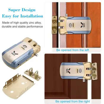 WAFU 018U Pro Wireless Remote Control Lås Sikkerhed Usynlige Keyless Intelligent Lås Smart Door Lock iOS Android APP Oplåsning
