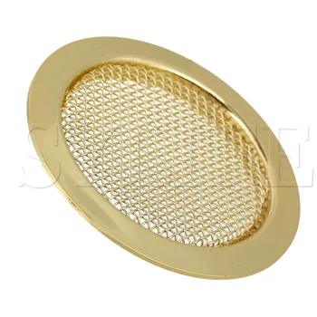 Guld Legering Screenet Lyd Hul Cover 6 cm Dia for Resonator Fordoble Guitar