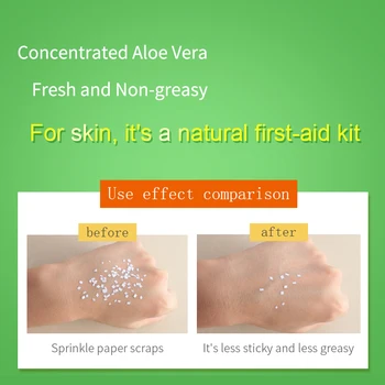 LAIKOU Rynke Fjernelse Ren Naturlig Aloe Vera Gel Repair Cream Fugtgivende Anti Acne Anti-følsomme Olie-Kontrol Solcreme, Creme