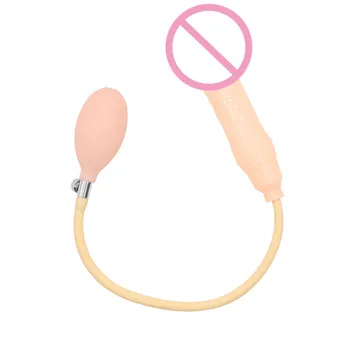 Oppustelige Silikone Dildo Butt Plug Voksne Onanere Produkt G Spot Stimulere Enorme Penis Butt Plug BDSM Anal Sex Legetøj til Kvinder