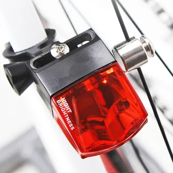 Bike baglygte Ingen Batteri magnetiske cykel lys Selv-drevet Vandtæt Uden Beregning Let at Installere Nat Cykel LED baglygte