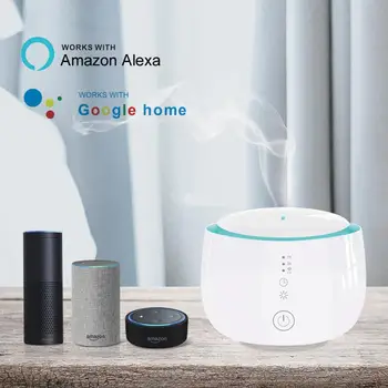 Wifi Wireless Aroma Æterisk Olie Diffuser 300ml Luftfugter Tuya/Intelligent Liv APP, der er Kompatible Med Amazon Alexa Google Startside