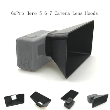 GoPro Hero 5 6 7 Kamera, Linse Hætter Anti Glare Linse Solsejl Dække Lyset Blusser Protection Shield Gimbal Protecto Tilbehør