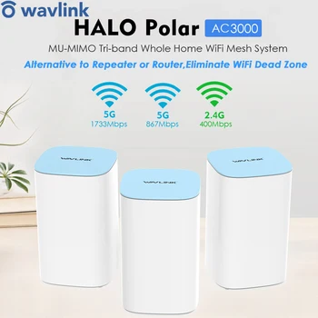 AC3000 Mesh WiFi Router WiFi Extender 2,4 G 5,0 G Tri-Band Hele Hjem WiFi Mesh Router Wireless Repeater Arbejde Online Studere Derhjemme
