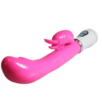 Genopladelige Vibrator kanin Kraftig dildo Anal Plug USB-Vibrator Sex Toy g spot Håndsex børste massageapparat Produkter Til Kvinder