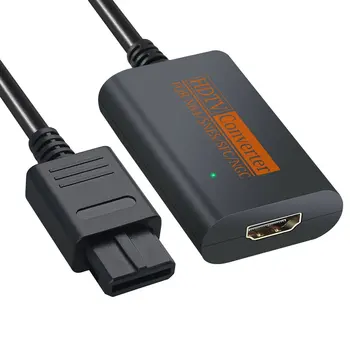 Adapter For NGC/SNES/N64-Til-HDMI-kompatibel Converter Adapter Til 64 Til GameCube Plug And Play Fuld Digital Kabel